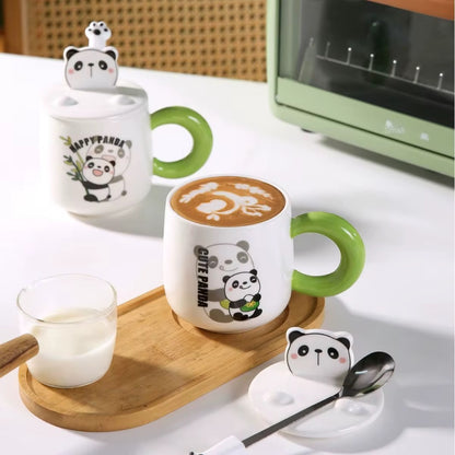 Panda Mug With Spoon