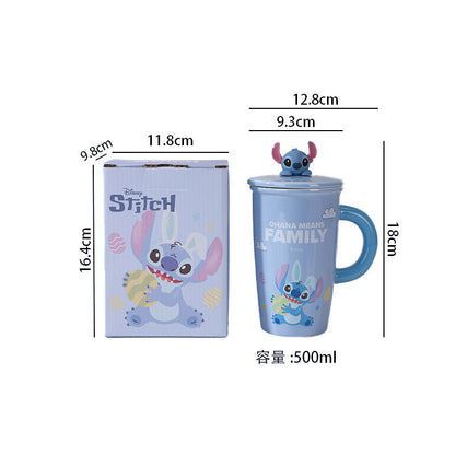 Stitch Tall Mug With LID