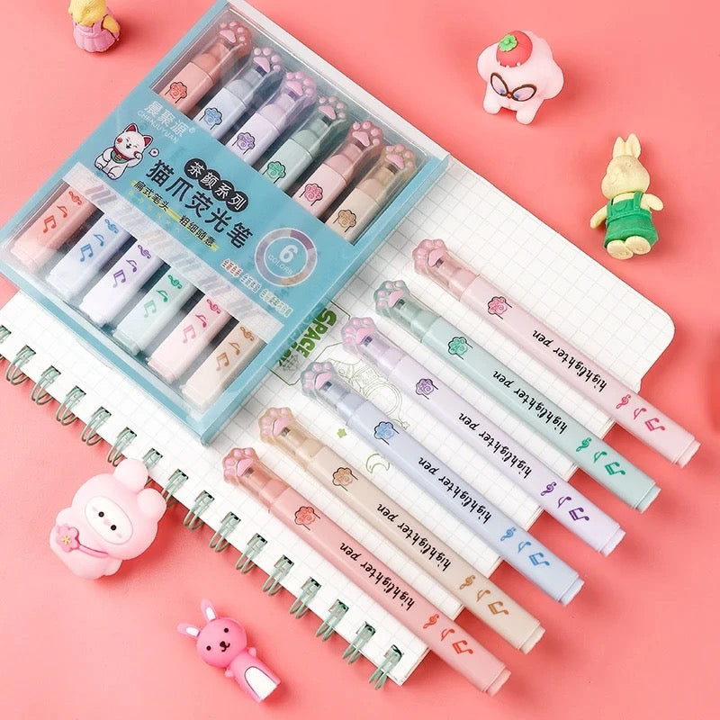 Paw Highlighters (set of 6)