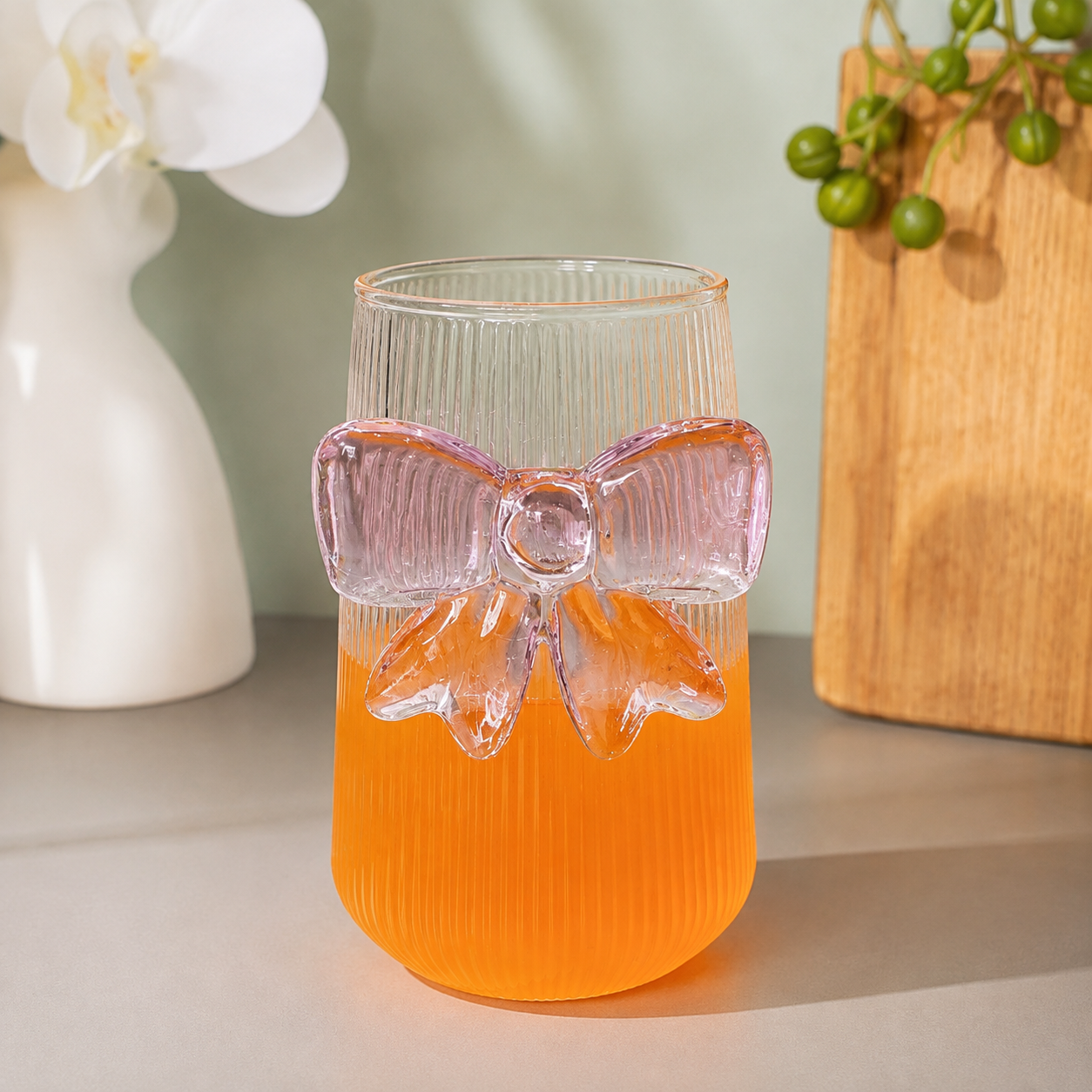 Borosilicate Tall Butterfly Glass