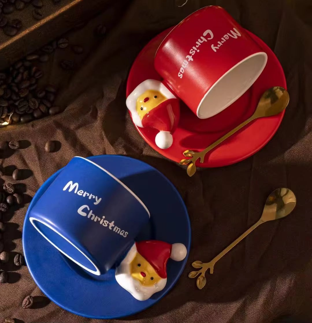 Santa Handle Cup & Saucer Set