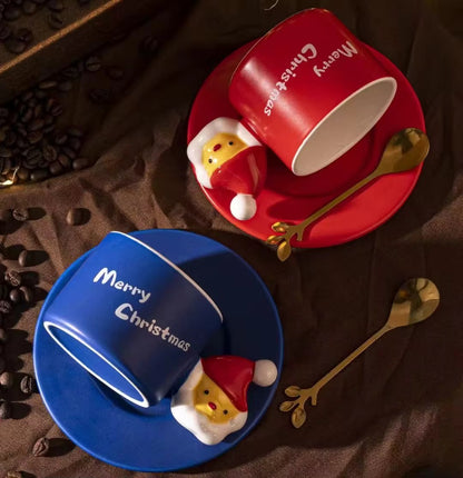 Santa Handle Cup & Saucer Set