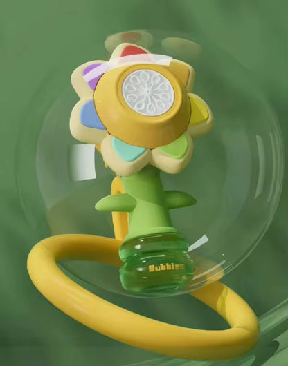 Sunflower bubble machine