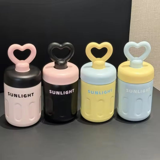 Heart Cap Pastel Flask