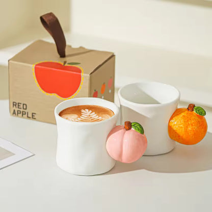 3D fruit Handle Ceramic Mug
