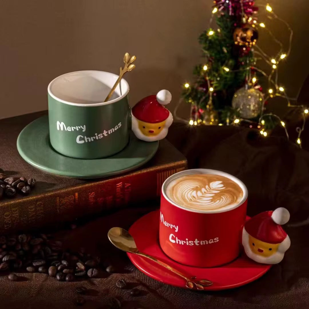 Santa Handle Cup & Saucer Set