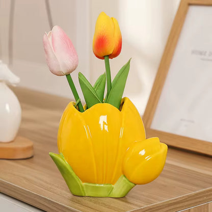 Pinteresty Tulip Ceramic Brush / Pen Holder