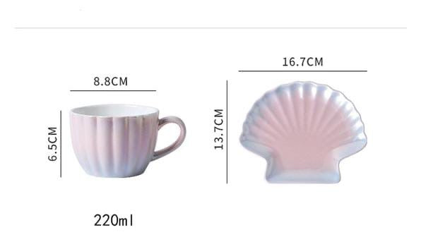 Pearl Glaze Gradient Cup & Saucer