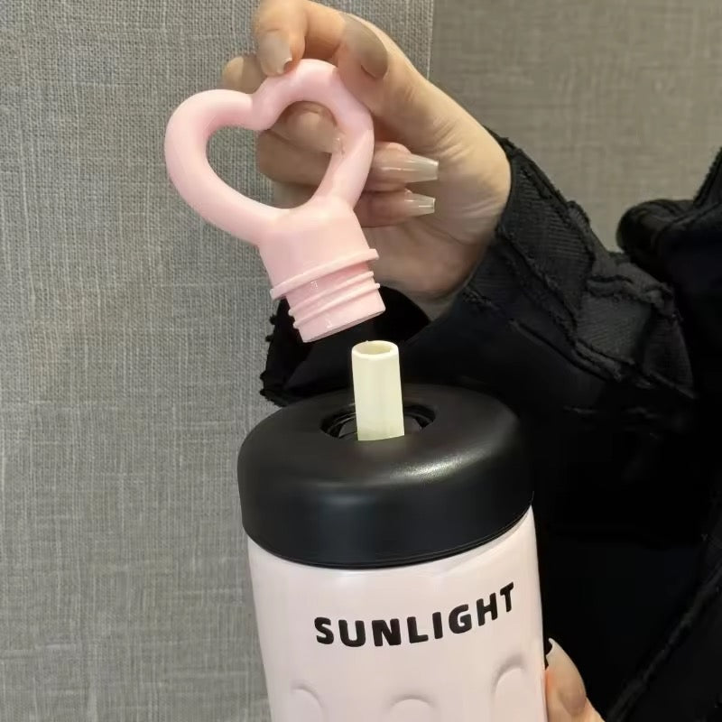 Heart Cap Pastel Flask