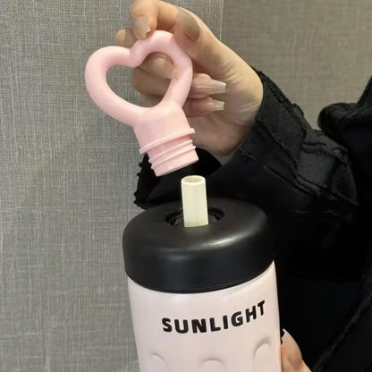 Heart Cap Pastel Flask
