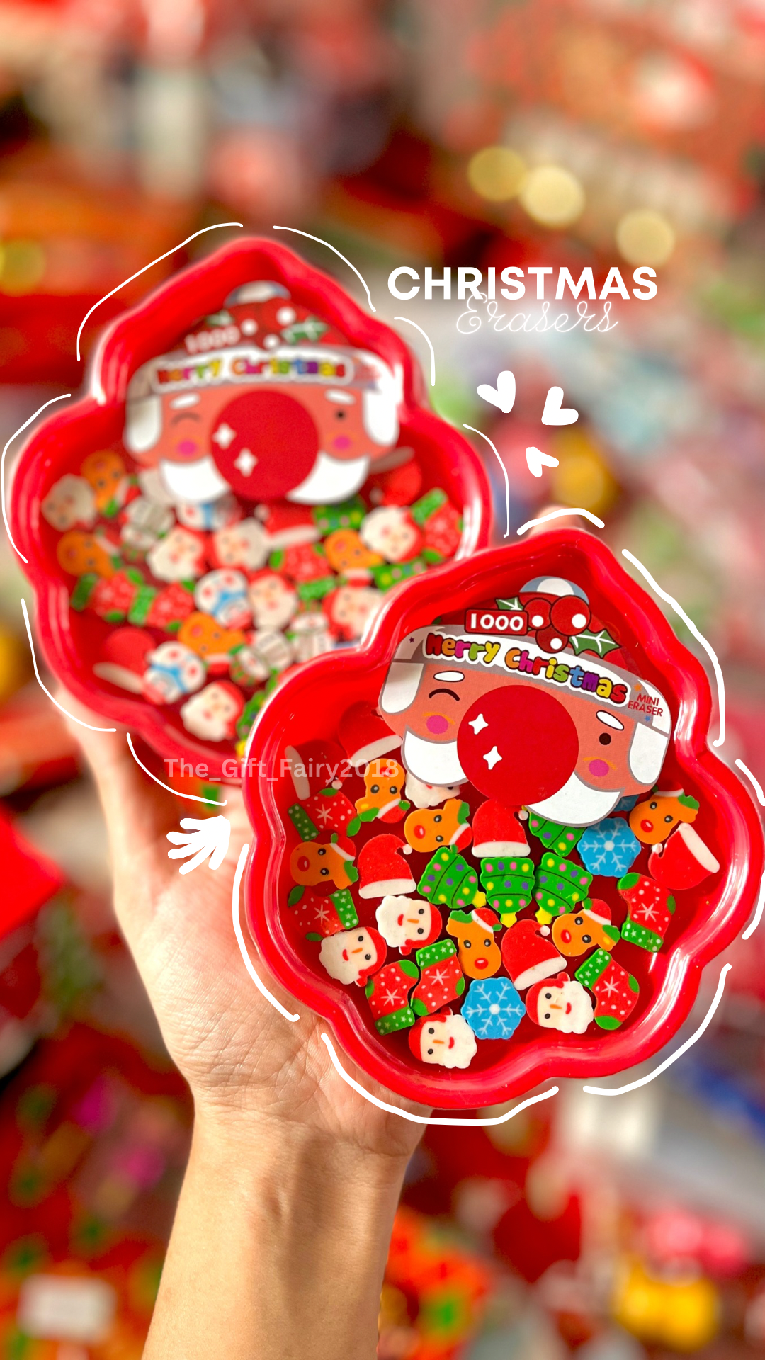 Christmas Erasers Pack