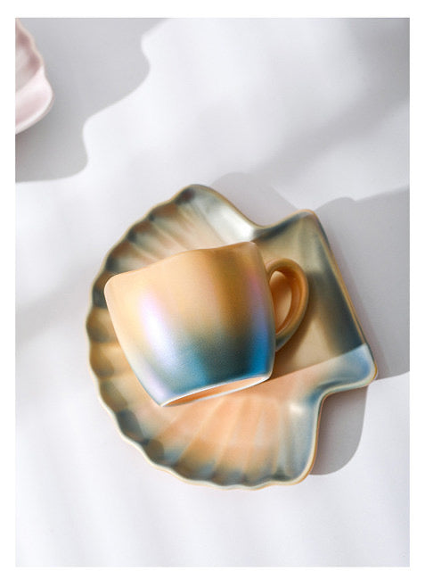 Pearl Glaze Gradient Cup & Saucer