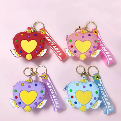 Heart Wings Silicon Pouch - 