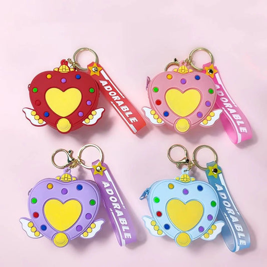 Heart Wings Silicon Pouch - 