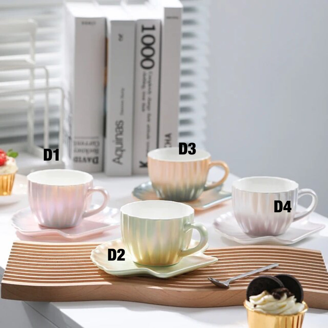 Pearl Glaze Gradient Cup & Saucer