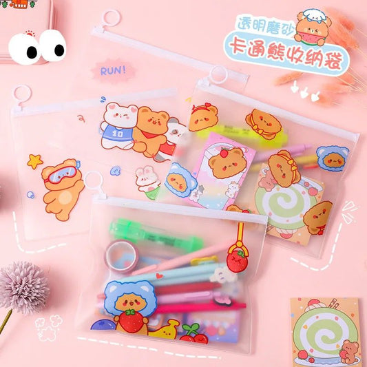 Kawaii Bear Zipper Pouches - 