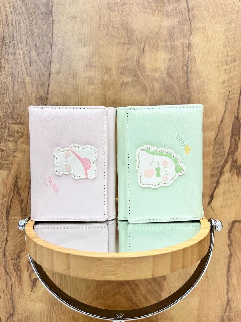 Kawaii Dino & Bear Wallet - 