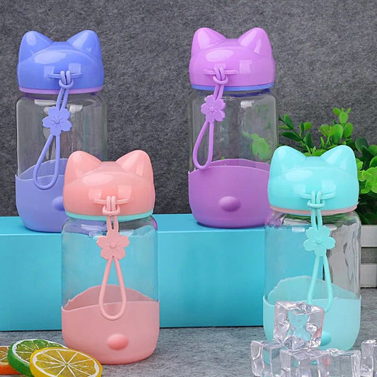 Kawaii Sakura Handle Glass Bottles - 