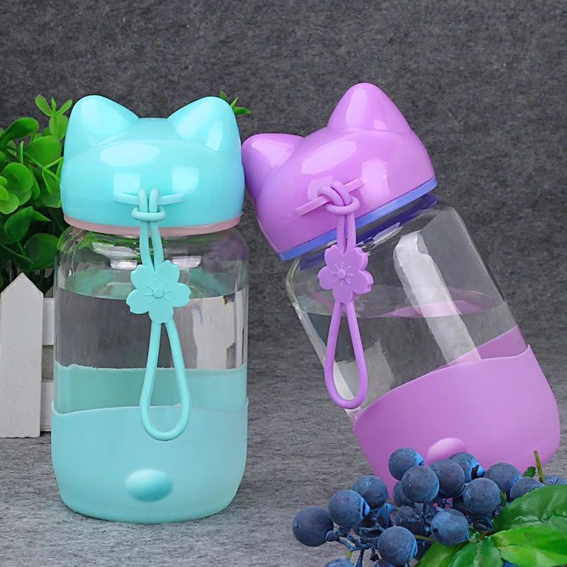 Kawaii Sakura Handle Glass Bottles - 