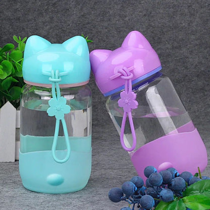 Kawaii Sakura Handle Glass Bottles - 