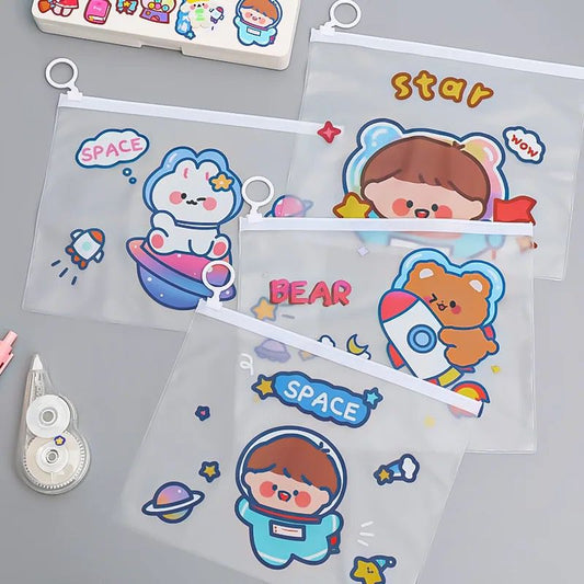 Kawaii Space Zipper Pouches - 