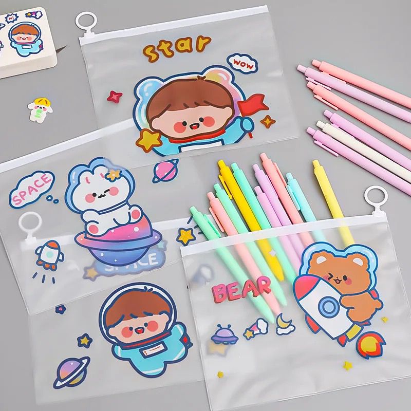 Kawaii Space Zipper Pouches - 