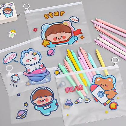 Kawaii Space Zipper Pouches - 