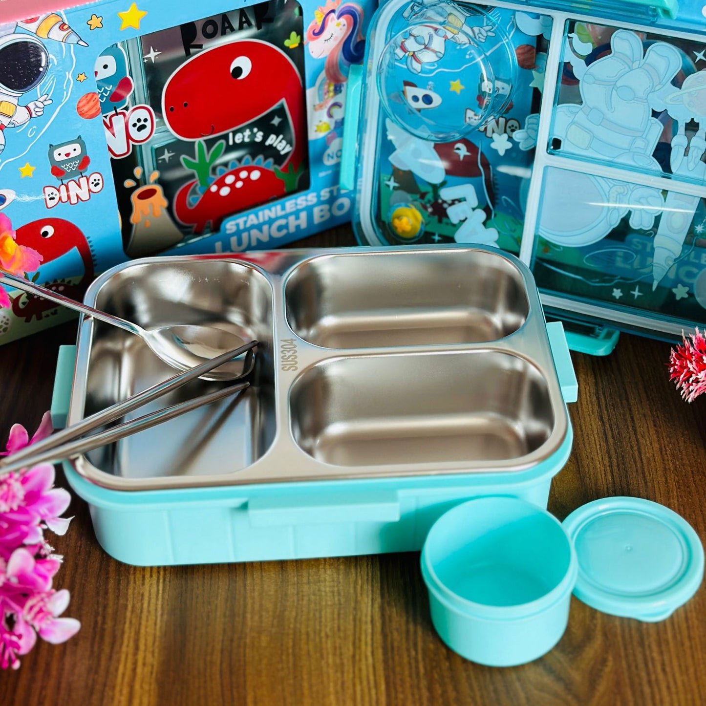 Kids Lunch box - 3 Grid - 