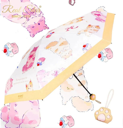 Kitty Umbrellas with paw handle - 