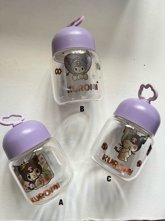 Kuromi Glass Bottle - 