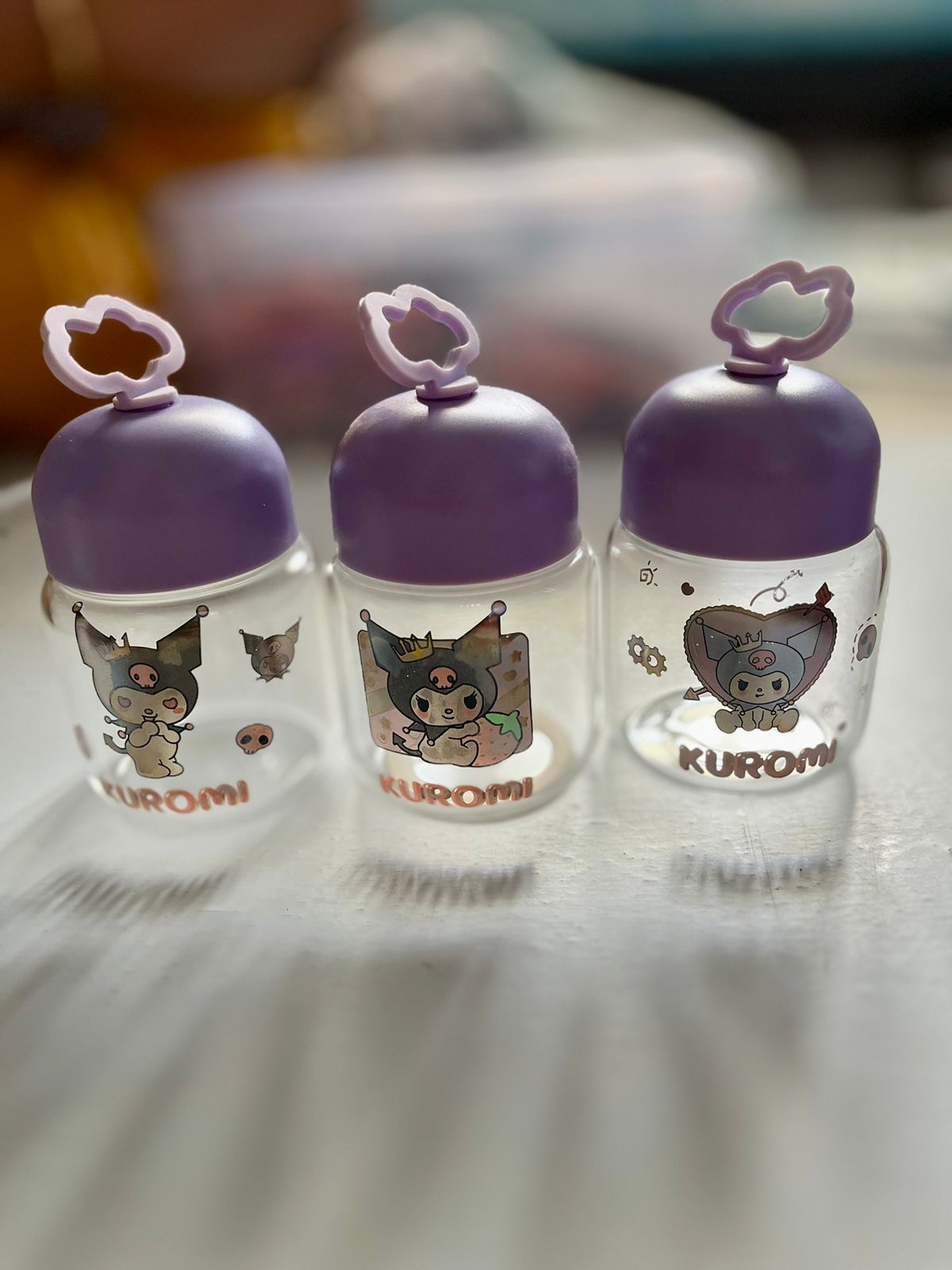 Kuromi Glass Bottle - 