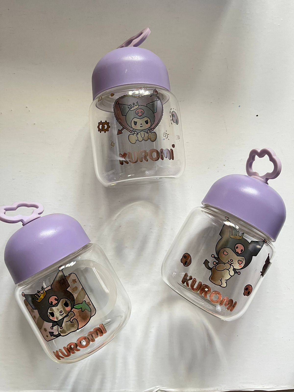 Kuromi Glass Bottle - 