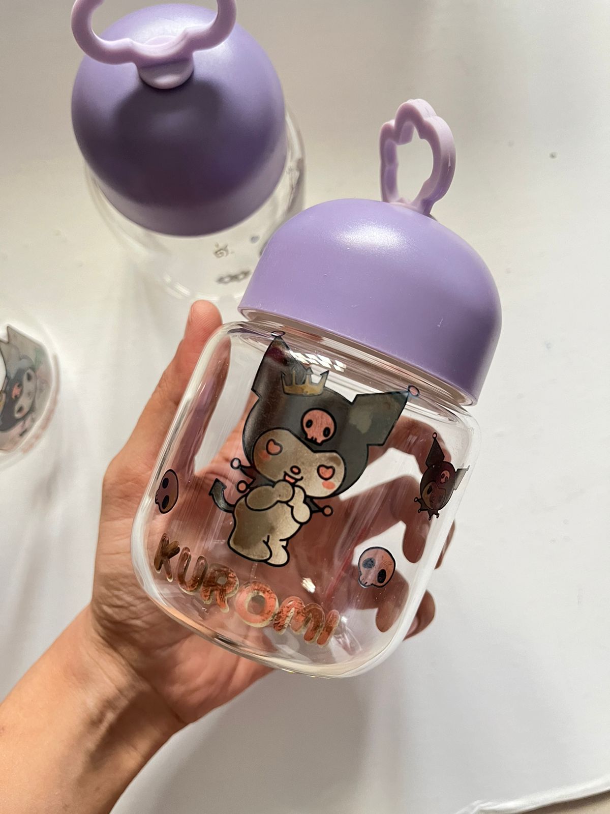 Kuromi Glass Bottle - 