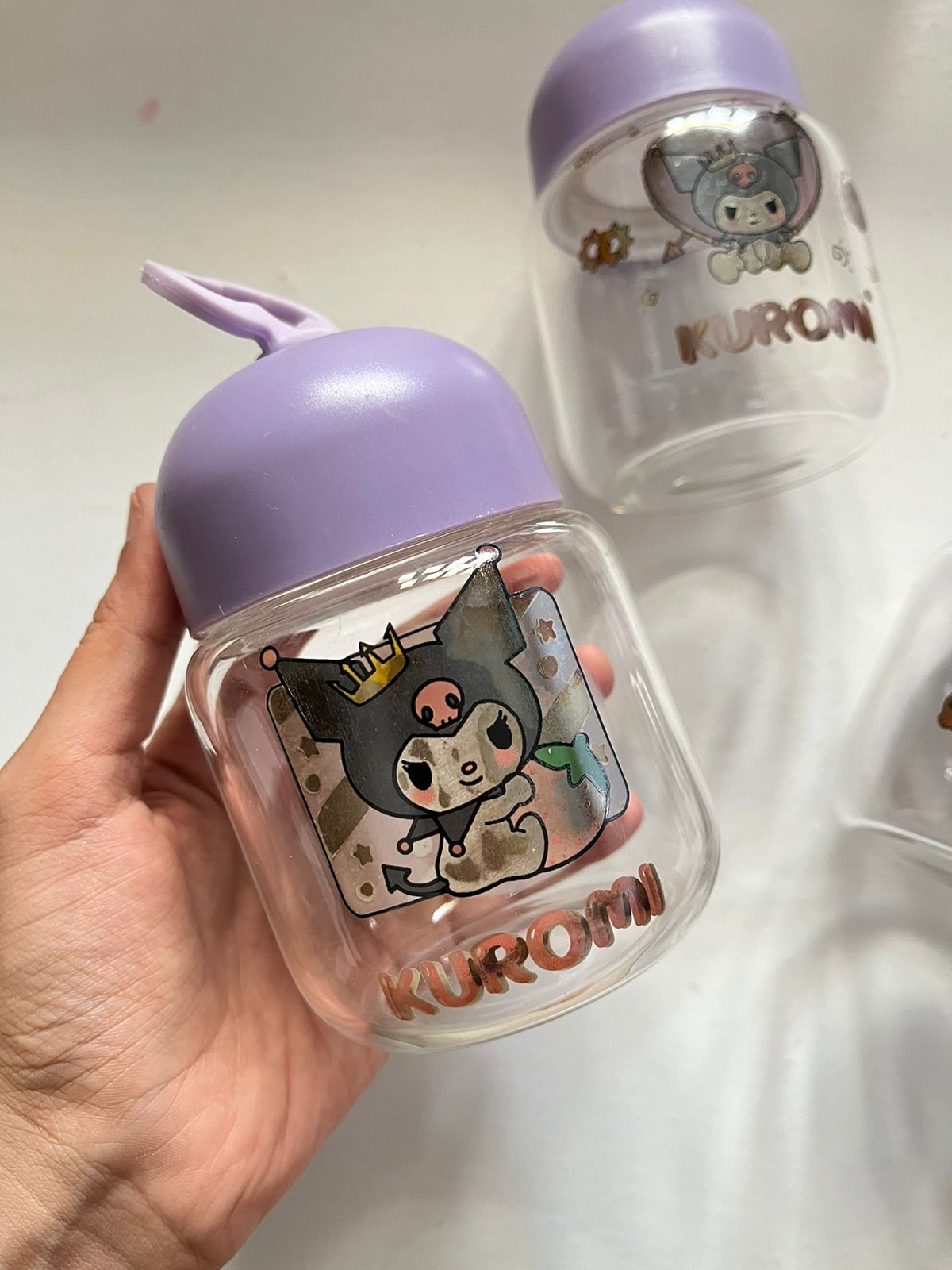 Kuromi Glass Bottle - 