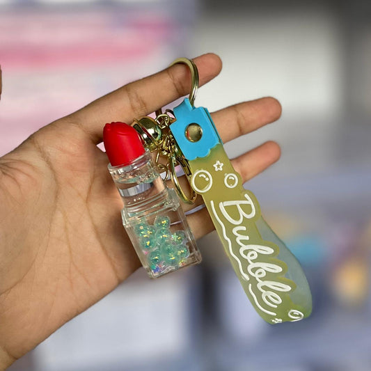 Lipstick Shaped Water Keychain - 