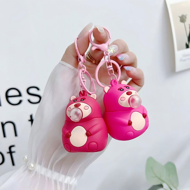 Lotso Bear Bubble  Keychain - 