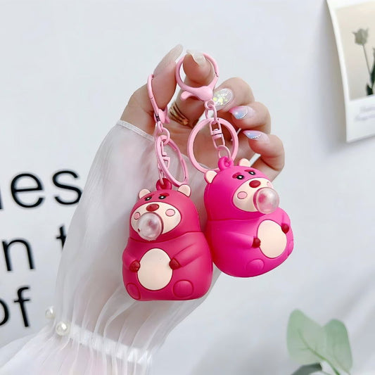 Lotso Bear Bubble  Keychain - 