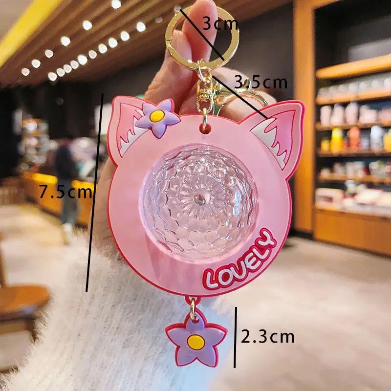Luminous Star Projector Keychain - 