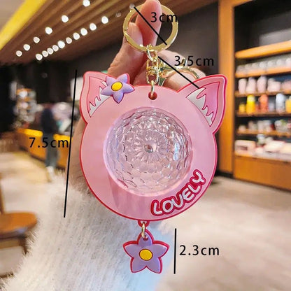 Luminous Star Projector Keychain - 