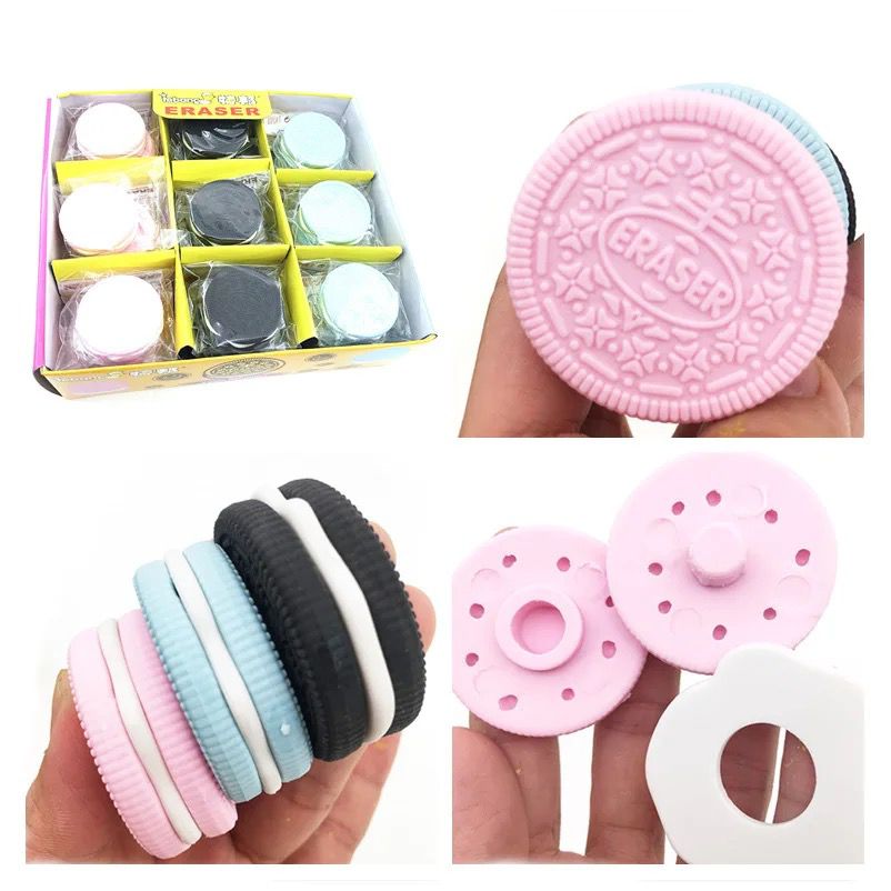 Oreo & Macaron Erasers - 