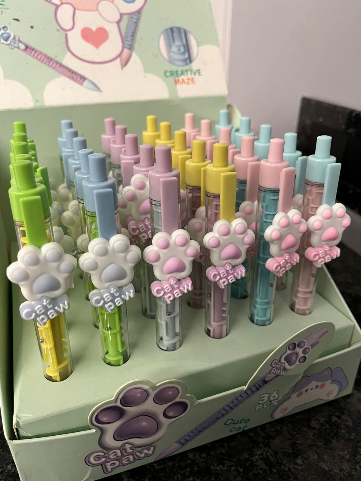 Paw Gel Pen with Maze Game - 