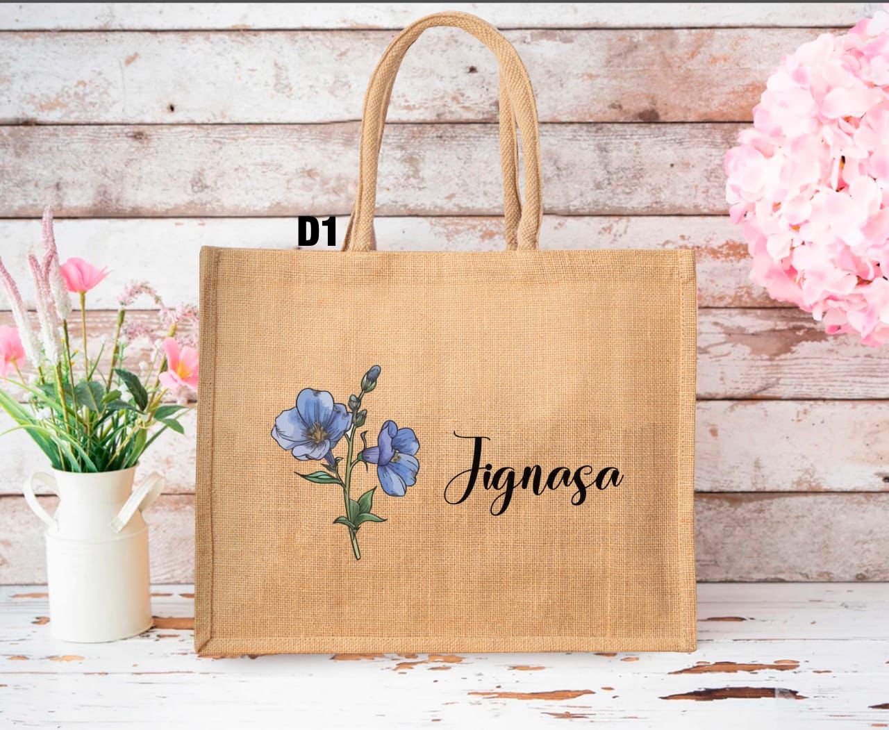 Personalized Jute Bag - 