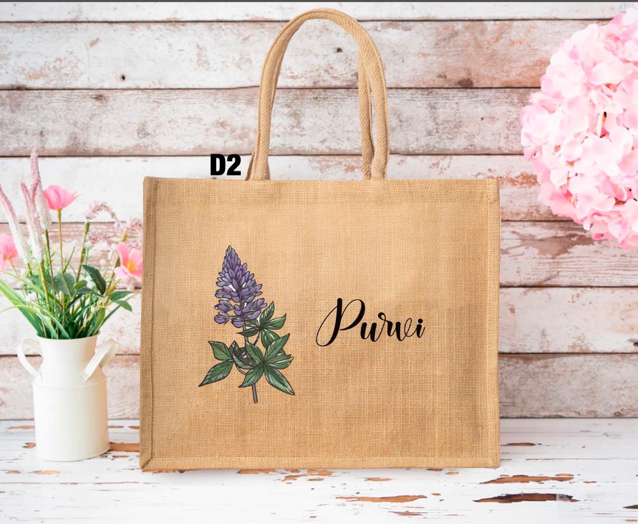 Personalized Jute Bag - 
