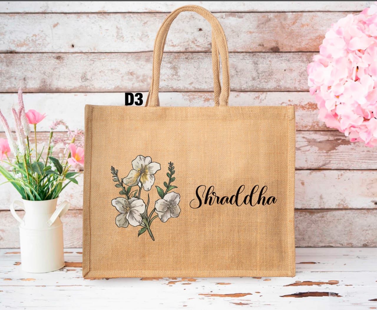Personalized Jute Bag - 