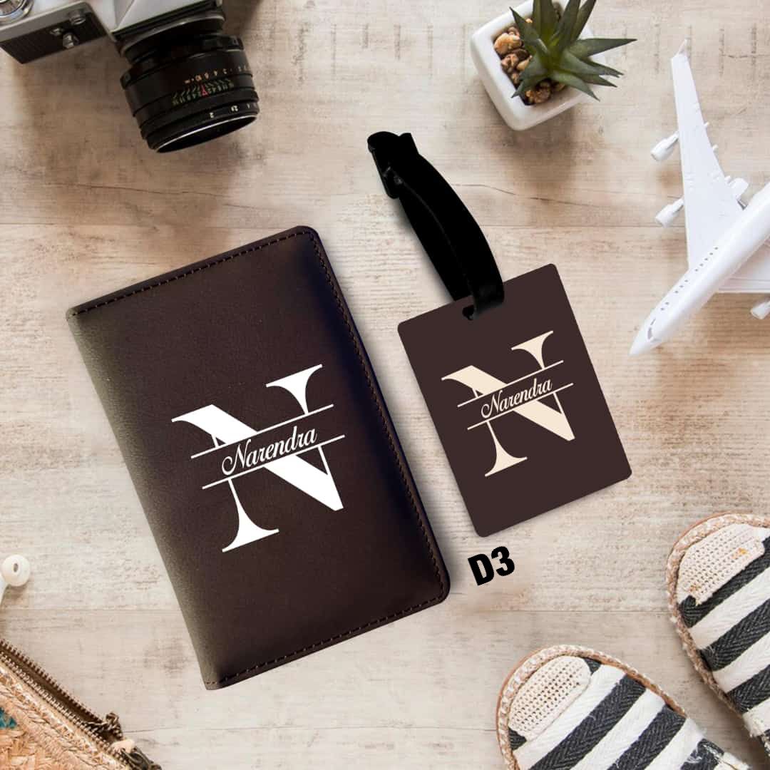 Personalized Passport and Bag Tag Combo - 