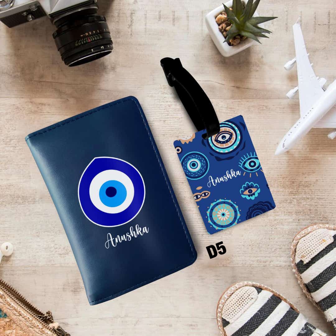 Personalized Passport and Bag Tag Combo - 