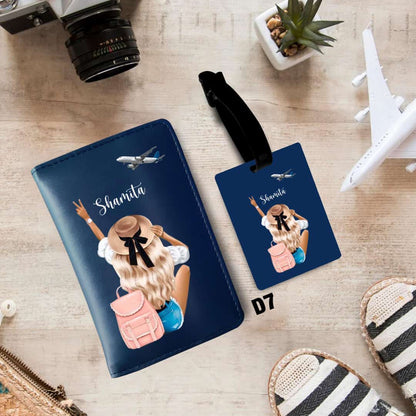 Personalized Passport and Bag Tag Combo - 