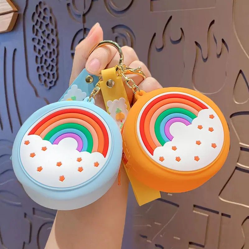 Rainbow Silicon Coin Pouch - 