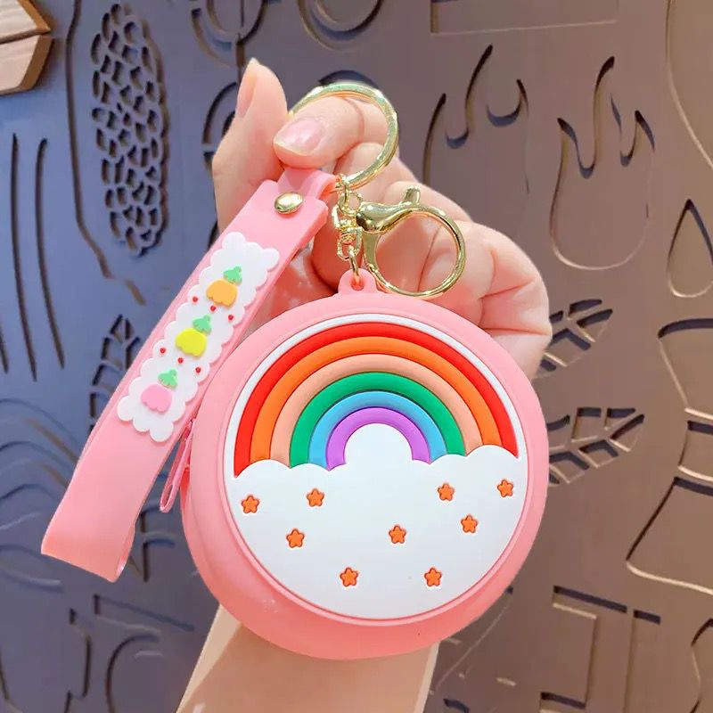 Rainbow Silicon Coin Pouch - 