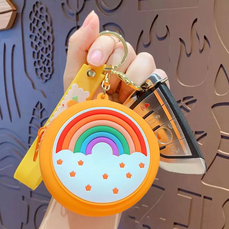 Rainbow Silicon Coin Pouch - 